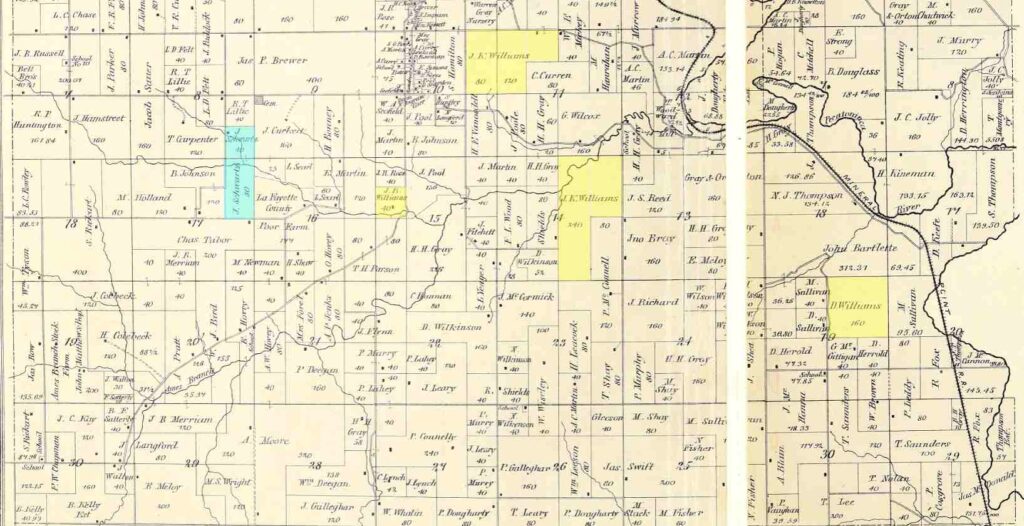 Schwartz and Williams Land - 1874