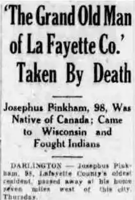 Josephuse Pinkham Indian Fighter Blackhawk Wars