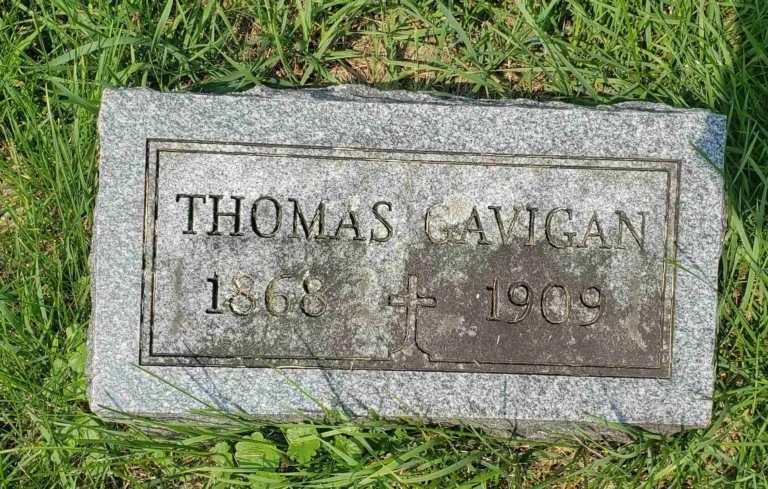Thomas Gavigan Died 1909