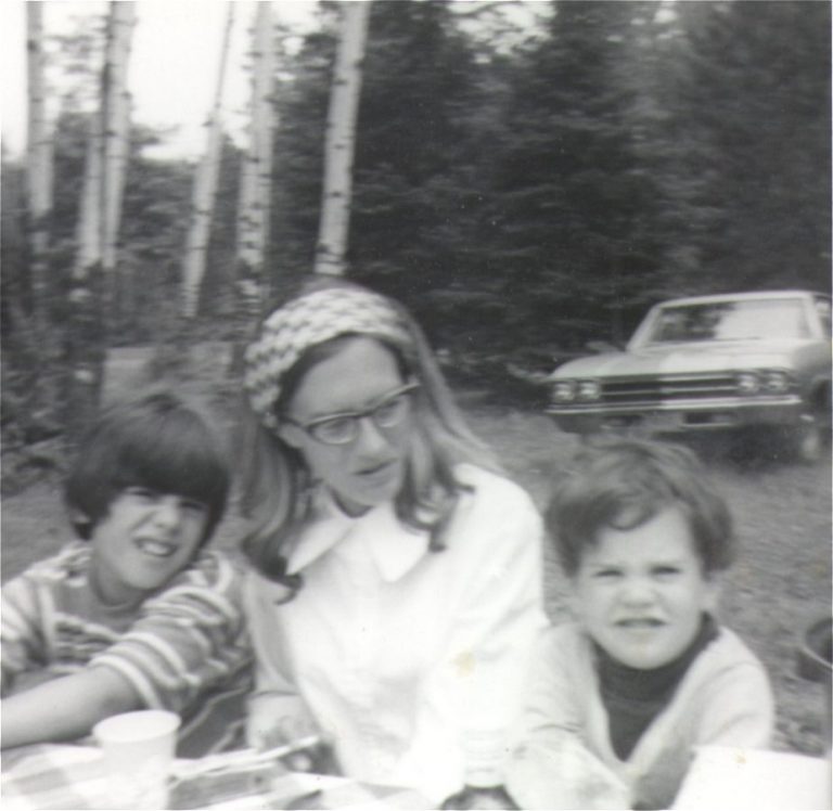 Tim, Pat, Joe Gavigan 1971 Lake Chippewa Flowage